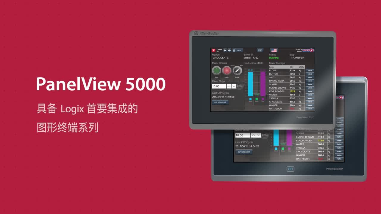 PanelView 5000 圖形人機介面系列簡介影片
